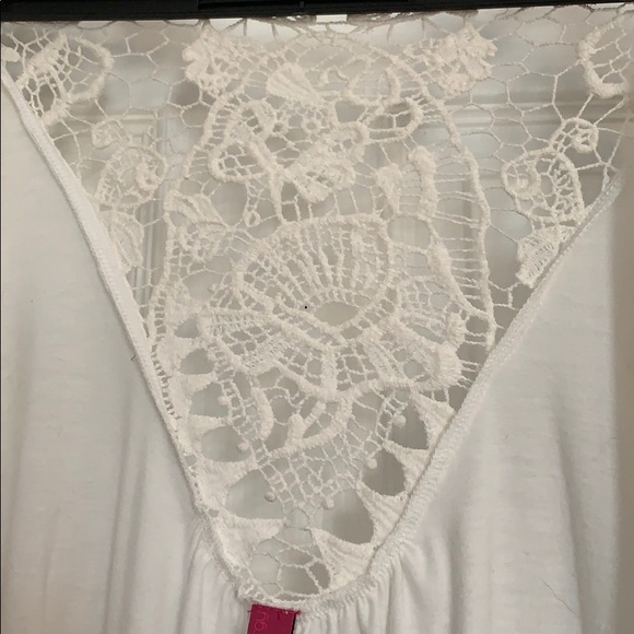 Lace back cotton cardigan - Picture 2 of 2